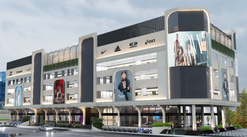 Neoclassical commercial building renovation concept presentation