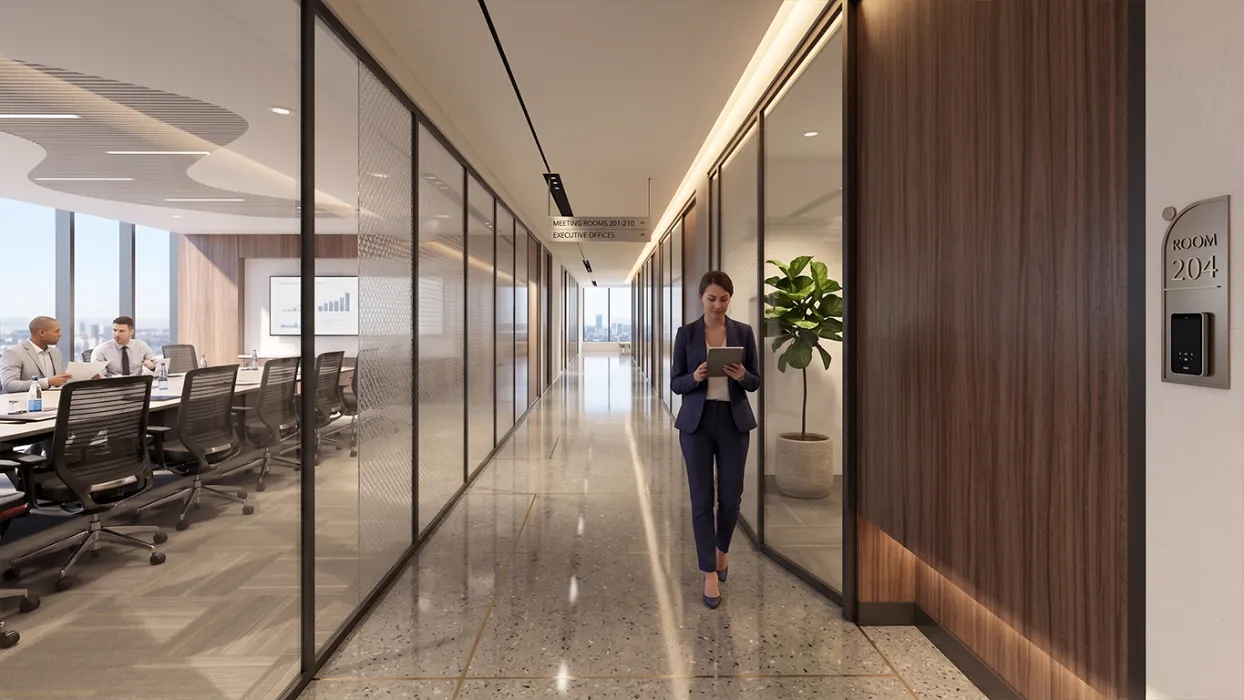 bansal-group-corporate-office-corridor-design